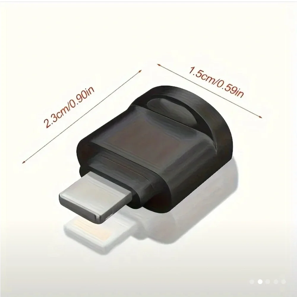 Micro SD Card Reader Adapter with Butterfly Charm Keychain for iphone/ipad/ipods